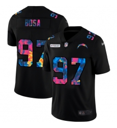 Los Angeles Chargers 97 Joey Bosa Men Nike Multi Color Black 2020 NFL Crucial Catch Vapor Untouchable Limited Jersey Los Angeles Chargers 97 Joey Bosa Men Nike Multi Color Black 2020 NFL Crucial Catch Vapor Untouchable Limited Jersey
