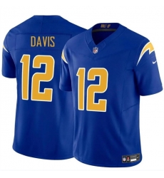 Men Los Angeles Chargers 12 Derius Davis Royal 2024 F U S E Vapor Limited Stitched Football Jersey Men Los Angeles Chargers 12 Derius Davis Royal 2024 F U S E Vapor Limited Stitched Football Jersey