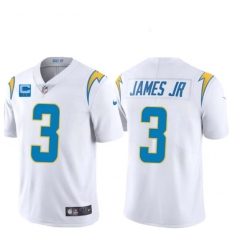 Men Los Angeles Chargers 2022 #3 Derwin James Jr. White With 2-star C Patch Vapor Untouchable Limited Stitched Jersey