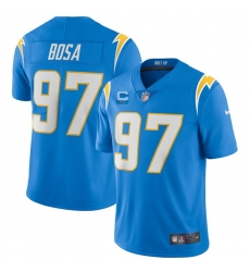 Men Los Angeles Chargers 2022 #97 Joey Bosa Blue With 2-star C Patch Vapor Untouchable Limited Stitched NFL Jersey Men Los Angeles Chargers 2022 #97 Joey Bosa Blue With 2-star C Patch Vapor Untouchable Limited Stitched NFL Jersey