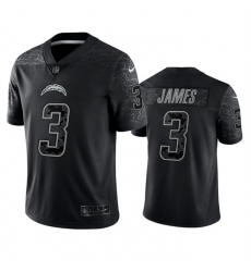 Men Los Angeles Chargers 3 Derwin James Black Reflective Limited Stitched Football Jersey Men Los Angeles Chargers 3 Derwin James Black Reflective Limited Stitched Football Jersey