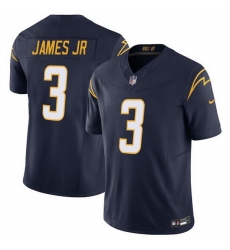 Men Los Angeles Chargers 3 Derwin James JR Navy 2025 F U S E Vapor Limited Stitched Football Jersey