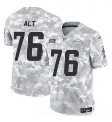 Men Los Angeles Chargers 76 Joe Alt 2024 F U S E Arctic Camo Salute To Service Limited Stitched Football Jersey Men Los Angeles Chargers 76 Joe Alt 2024 F U S E Arctic Camo Salute To Service Limited Stitched Football Jersey
