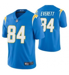 Men Los Angeles Chargers 84 Gerald Everett Blue Vapor Untouchable Limited Stitched jersey Men Los Angeles Chargers 84 Gerald Everett Blue Vapor Untouchable Limited Stitched jersey