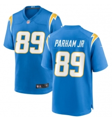 Men Los Angeles Chargers 89 Donald Parham Jr Blue Stitched Game Jersey Men Los Angeles Chargers 89 Donald Parham Jr Blue Stitched Game Jersey