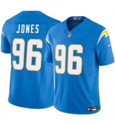 Men Los Angeles Chargers 96 Naquan Jones Blue 2024 F U S E Vapor Limited Stitched Football Jersey Men Los Angeles Chargers 96 Naquan Jones Blue 2024 F U S E Vapor Limited Stitched Football Jersey
