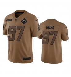 Men Los Angeles Chargers 97 Joey Bosa 2023 Brown Salute To Service Limited Stitched Jersey Men Los Angeles Chargers 97 Joey Bosa 2023 Brown Salute To Service Limited Stitched Jersey