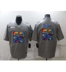 Men's Los Angeles Chargers #52 Khalil Mack Grey Crucial Catch Limited Stitched Jersey Men's Los Angeles Chargers #52 Khalil Mack Grey Crucial Catch Limited Stitched Jersey