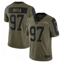Men's Los Angeles Chargers Joey Bosa Nike Olive 2021 Salute To Service Limited Player Jersey
