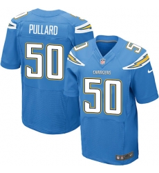 Mens Nike Los Angeles Chargers #50 Hayes Pullard Electric Blue Elite Jersey Mens Nike Los Angeles Chargers #50 Hayes Pullard Electric Blue Elite Jersey