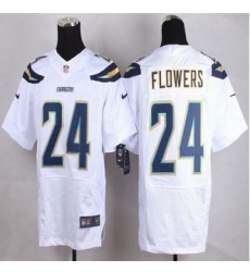 New San Diego Chrgers #24 Brandon Flowers White Men Stitched NFL New Elite Jersey New San Diego Chrgers #24 Brandon Flowers White Men Stitched NFL New Elite Jersey
