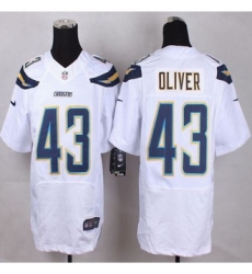 New San Diego Chrgers #43 Branden Oliver White Men Stitched NFL New Elite Jersey New San Diego Chrgers #43 Branden Oliver White Men Stitched NFL New Elite Jersey