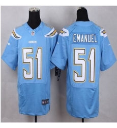New San Diego Chrgers #51 Kyle Emanuel Electric Blue Alternate Men Stitched NFL New Elite Jersey New San Diego Chrgers #51 Kyle Emanuel Electric Blue Alternate Men Stitched NFL New Elite Jersey