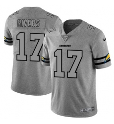 Nike Chargers 17 Philip Rivers 2019 Gray Gridiron Gray Vapor Untouchable Limited Jersey Nike Chargers 17 Philip Rivers 2019 Gray Gridiron Gray Vapor Untouchable Limited Jersey