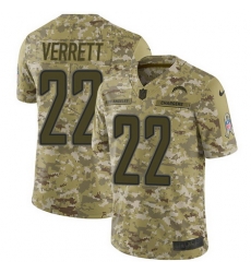 Nike Chargers #22 Jason Verrett Camo Mens Stitched NFL Limited 2018 Salute To Service Jersey Nike Chargers #22 Jason Verrett Camo Mens Stitched NFL Limited 2018 Salute To Service Jersey