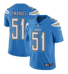 Nike Chargers #51 Kyle Emanuel Electric Blue Alternate Mens Stitched NFL Vapor Untouchable Limited Jersey Nike Chargers #51 Kyle Emanuel Electric Blue Alternate Mens Stitched NFL Vapor Untouchable Limited Jersey
