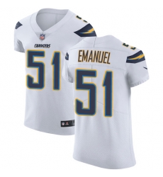 Nike Chargers #51 Kyle Emanuel White Mens Stitched NFL Vapor Untouchable Elite Jersey Nike Chargers #51 Kyle Emanuel White Mens Stitched NFL Vapor Untouchable Elite Jersey
