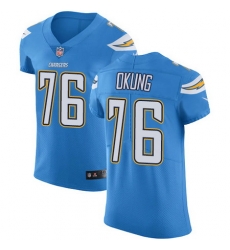 Nike Chargers #76 Russell Okung Electric Blue Alternate Mens Stitched NFL Vapor Untouchable Elite Jersey Nike Chargers #76 Russell Okung Electric Blue Alternate Mens Stitched NFL Vapor Untouchable Elite Jersey