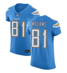 Nike Chargers #81 Mike Williams Electric Blue Alternate Mens Stitched NFL Vapor Untouchable Elite Jersey Nike Chargers #81 Mike Williams Electric Blue Alternate Mens Stitched NFL Vapor Untouchable Elite Jersey