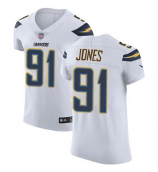 Nike Chargers #91 Justin Jones White Mens Stitched NFL Vapor Untouchable Elite Jersey Nike Chargers #91 Justin Jones White Mens Stitched NFL Vapor Untouchable Elite Jersey