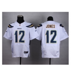 Nike San Diego Chargers 12 Jacoby Jones white Elite NFL Jersey Nike San Diego Chargers 12 Jacoby Jones white Elite NFL Jersey