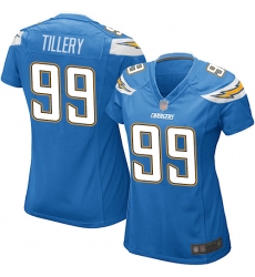 Chargers 99 Jerry Tillery Electric Blue Alternate Women Stitched Football Elite Jersey Chargers 99 Jerry Tillery Electric Blue Alternate Women Stitched Football Elite Jersey