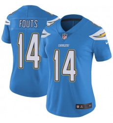 Nike Chargers #14 Dan Fouts Electric Blue Alternate Womens Stitched NFL Vapor Untouchable Limited Jersey Nike Chargers #14 Dan Fouts Electric Blue Alternate Womens Stitched NFL Vapor Untouchable Limited Jersey