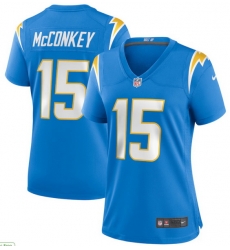 Women Los Angeles Chargers 15 Ladd McConkey Light Blue 2024 F U S E Draft Vapor Limited Stitched Football Jersey Women Los Angeles Chargers 15 Ladd McConkey Light Blue 2024 F U S E Draft Vapor Limited Stitched Football Jersey