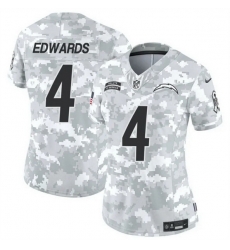 Women Los Angeles Chargers 4 Gus Edwards 2024 F U S E Arctic Camo Salute To Service Limited Stitched Football Jersey Women Los Angeles Chargers 4 Gus Edwards 2024 F U S E Arctic Camo Salute To Service Limited Stitched Football Jersey