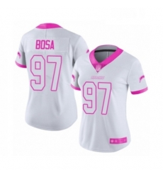 Womens Los Angeles Chargers 97 Joey Bosa Limited W Pink Rush Fashion Football Jersey Womens Los Angeles Chargers 97 Joey Bosa Limited W Pink Rush Fashion Football Jersey