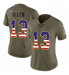 Womens Nike Los Angeles Chargers 13 Keenan Allen Limited OliveUSA Flag 2017 Salute to Service NFL Jersey Womens Nike Los Angeles Chargers 13 Keenan Allen Limited OliveUSA Flag 2017 Salute to Service NFL Jersey