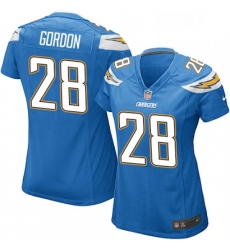 Womens Nike Los Angeles Chargers 28 Melvin Gordon Game Electric Blue Alternate NFL Jersey Womens Nike Los Angeles Chargers 28 Melvin Gordon Game Electric Blue Alternate NFL Jersey
