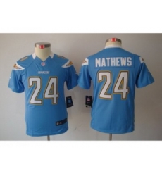 Nike Youth NFL San Diego Chargers #24 Ryan Mathews Lt.Blue Jerseys Nike Youth NFL San Diego Chargers #24 Ryan Mathews Lt.Blue Jerseys