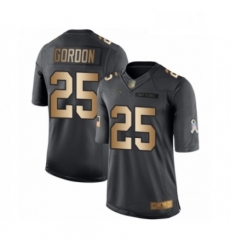 Youth Los Angeles Chargers 25 Melvin Gordon Limited Black Gold Salute to Service Football Jersey Youth Los Angeles Chargers 25 Melvin Gordon Limited Black Gold Salute to Service Football Jersey