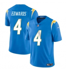 Youth Los Angeles Chargers 4 Gus Edwards Light Blue Vapor Untouchable Limited Stitched Jersey Youth Los Angeles Chargers 4 Gus Edwards Light Blue Vapor Untouchable Limited Stitched Jersey