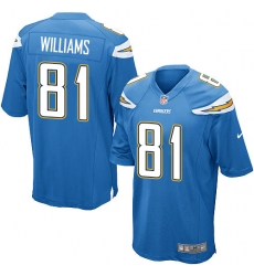Youth Nike Chargers #81 Mike Williams Electric Blue Alternate Stitched NFL New Elite Jersey Youth Nike Chargers #81 Mike Williams Electric Blue Alternate Stitched NFL New Elite Jersey