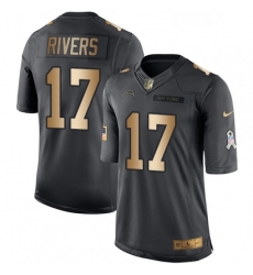 Youth Nike Los Angeles Chargers 17 Philip Rivers Limited BlackGold Salute to Service NFL Jersey Youth Nike Los Angeles Chargers 17 Philip Rivers Limited BlackGold Salute to Service NFL Jersey