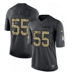 Youth Nike Los Angeles Chargers 55 Junior Seau Limited Black 2016 Salute to Service NFL Jersey Youth Nike Los Angeles Chargers 55 Junior Seau Limited Black 2016 Salute to Service NFL Jersey