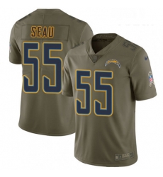 Youth Nike Los Angeles Chargers 55 Junior Seau Limited Olive 2017 Salute to Service NFL Jersey Youth Nike Los Angeles Chargers 55 Junior Seau Limited Olive 2017 Salute to Service NFL Jersey