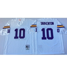 Men Minnesota Vikings 10 Fran Tarkenton White M&N Throwback Jersey Men Minnesota Vikings 10 Fran Tarkenton White M&N Throwback Jersey