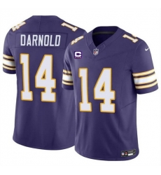 Men Minnesota Vikings 14 Sam Darnold Purple 2024 F U S E Throwback With 4 Star C Patch Vapor Untouchable Limited Stitched Jersey Men Minnesota Vikings 14 Sam Darnold Purple 2024 F U S E Throwback With 4 Star C Patch Vapor Untouchable Limited Stitched Jersey