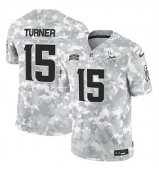 Men Minnesota Vikings 15 Dallas Turner 2024 F U S E Arctic Camo Salute To Service Limited Stitched Football Jersey Men Minnesota Vikings 15 Dallas Turner 2024 F U S E Arctic Camo Salute To Service Limited Stitched Football Jersey