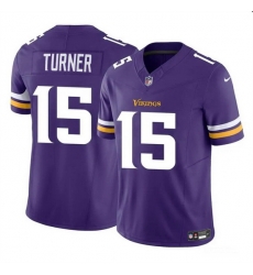 Men Minnesota Vikings 15 Dallas Turner Purple 2024 Draft F U S E Vapor Untouchable Limited Stitched Jersey Men Minnesota Vikings 15 Dallas Turner Purple 2024 Draft F U S E Vapor Untouchable Limited Stitched Jersey