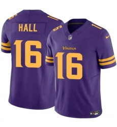 Men Minnesota Vikings 16 Jaren Hall Purple 2023 F U S E Vapor Untouchable Color RushLimited Stitched Jersey Men Minnesota Vikings 16 Jaren Hall Purple 2023 F U S E Vapor Untouchable Color RushLimited Stitched Jersey