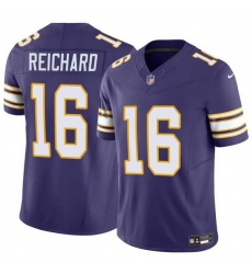Men Minnesota Vikings 16 Will Reichard Purple 2023 F U S E Throwback Vapor Untouchable Limited Stitched Jersey Men Minnesota Vikings 16 Will Reichard Purple 2023 F U S E Throwback Vapor Untouchable Limited Stitched Jersey