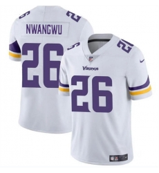 Men Minnesota Vikings 26 Kene Nwangwu White Vapor Untouchable Limited Stitched Jersey Men Minnesota Vikings 26 Kene Nwangwu White Vapor Untouchable Limited Stitched Jersey