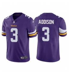 Men Minnesota Vikings 3 Jordan Addison Purple 2023 Draft Vapor Untouchable Limited Stitched Jersey Men Minnesota Vikings 3 Jordan Addison Purple 2023 Draft Vapor Untouchable Limited Stitched Jersey