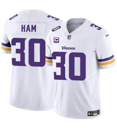 Men Minnesota Vikings 30 C J Ham White 2024 F U S E With 4 Star C Patch Vapor Untouchable Limited Stitched Jersey Men Minnesota Vikings 30 C J Ham White 2024 F U S E With 4 Star C Patch Vapor Untouchable Limited Stitched Jersey