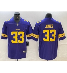 Men Minnesota Vikings 33 Aaron Jones Purple Gold Vapor Untouchable Limited Stitched Jersey Men Minnesota Vikings 33 Aaron Jones Purple Gold Vapor Untouchable Limited Stitched Jersey