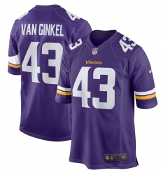 Men Minnesota Vikings #43 Andrew Van Ginkel Purple Stitched NFL Jersey Men Minnesota Vikings #43 Andrew Van Ginkel Purple Stitched NFL Jersey